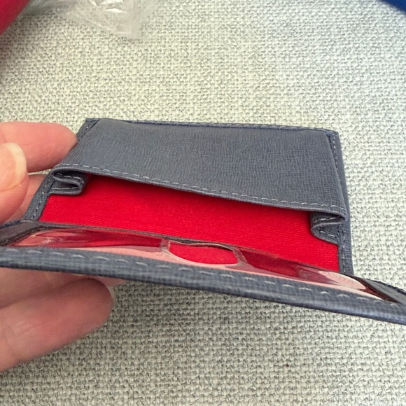 Dooney & Bourke Leather Card & Key Holder with Gold Logo - Picture 4 of 4